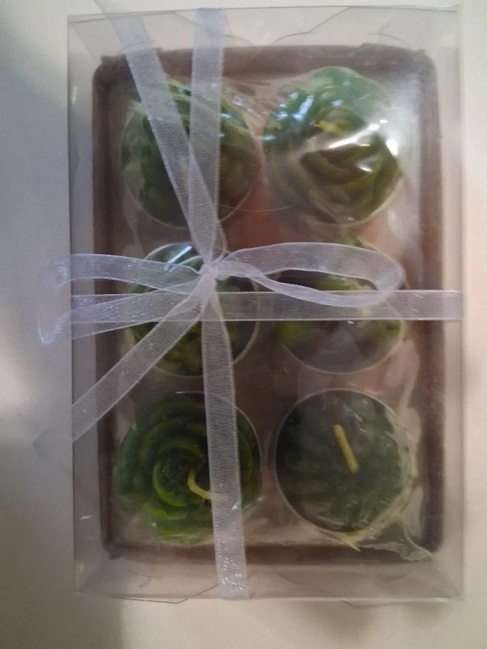 Cactus Tealight Candles, 2 sets of 6 unique styles, 1 set in box, 1 not in box